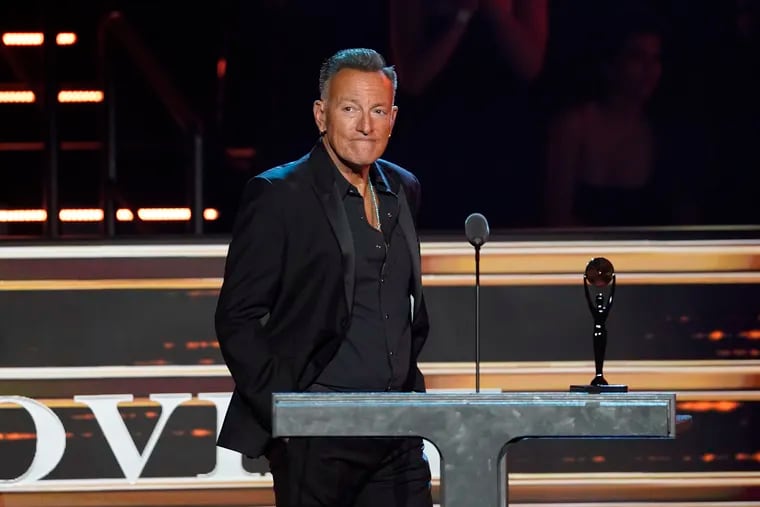 Bruce Springsteen, seen here at a 2022 Rock & Roll Hall of Fame ceremony, discussed the Ticketmaster fiasco in an interview with Rolling Stone.
