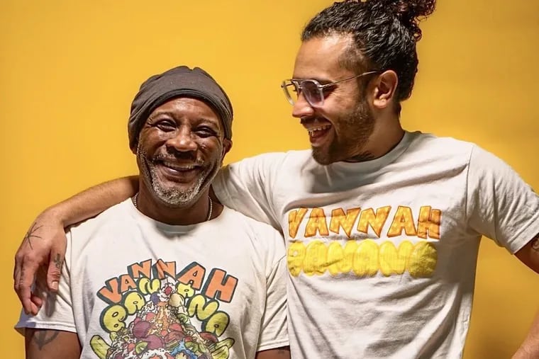 Vannah Banana founder Kianu Walker (right), with his father, George Walker.
