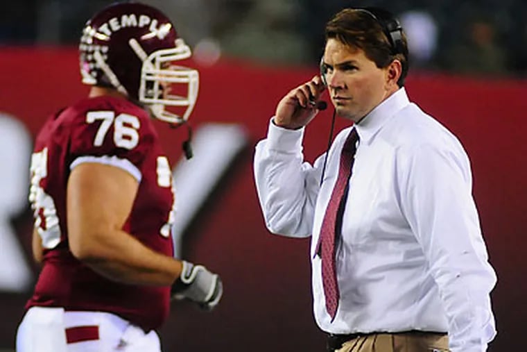 Al Golden, here in his head coaching days at Temple, sees parallels to the Bengals' turnaround.