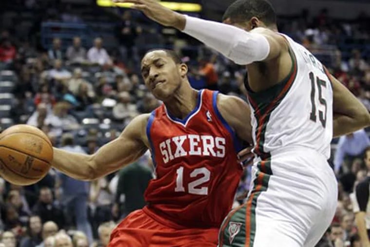 Evan Turner and the 76ers will face the Bulls in the first round of the playoffs. (Morry Gash/AP)
