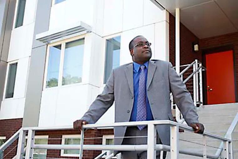 Kelvin Jeremiah, interim executive director of the Philadelphia Housing Authority, pictured at a new housing development on 11th and Norris streets in Philadelphia, Pa. on August 29, 2012. ( DAVID MAIALETTI  /  staff photographer )