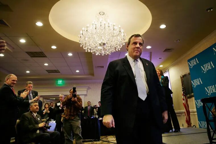 Gov. Christie has touted his ability to work with Democrats, but not when he addressed the New Jersey Business and Industry Association.