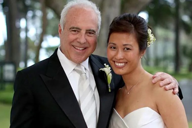 Jeffrey Lurie, chairman and CEO of the Philadelphia Eagles, married
Tina Lai in a private ceremony this weekend attended by family and
close friends. (Jensen Larson Photography)