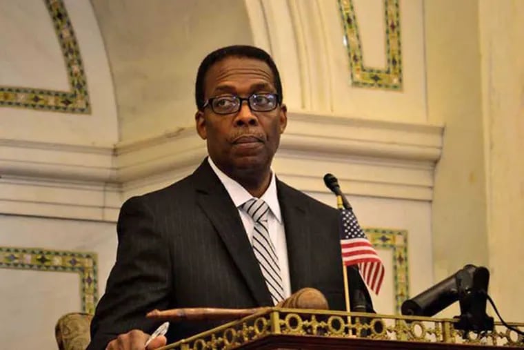 City Council President Darrell Clarke
After a Philadelphia father this week was charged with shooting and killing his 4-year-old daughter, City Council President Darrell Clarke wants to make it a crime to leave a firearm within the reach of a child.
C.F. Sanchez / Staff Photographer
