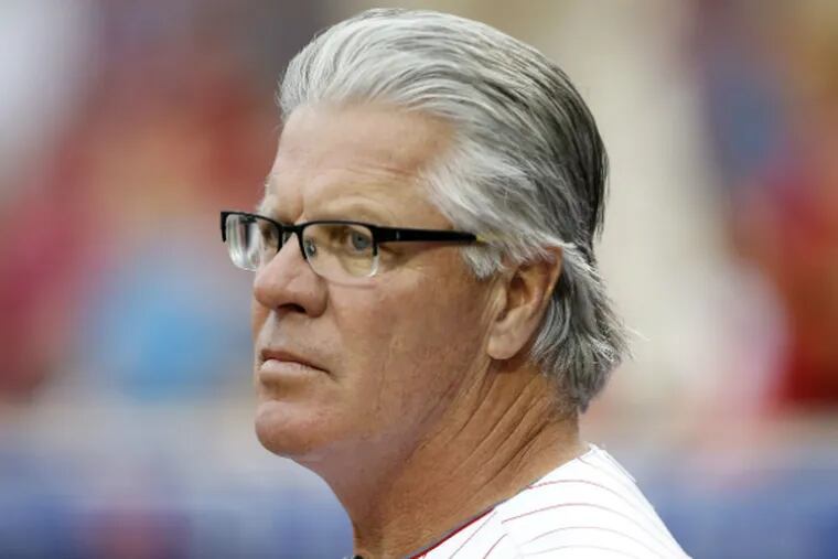 Interim manager Pete Mackanin says he learned to tame his temper while managing in winter ball. (Yong Kim / Staff Photographer)