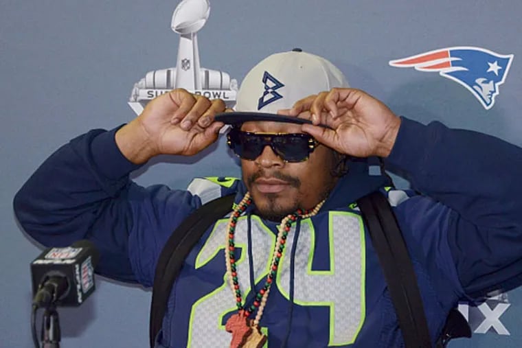 Marshawn Lynch's silent treatment does more harm than good. (Kirby Lee/USA Today Sports)