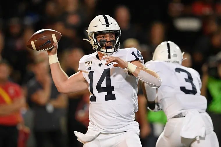 Penn State quarterback Sean Clifford in action last week against Maryland.