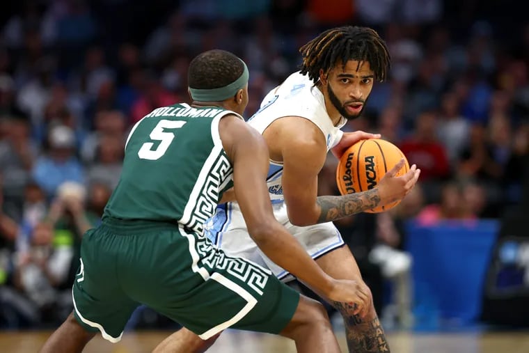RJ Davis is UNC's fifth all-time leading scorer and looks to continue leading his team towards a potential Final Four berth by knocking out Alabama in the Sweet 16. (Photo by Jared C. Tilton/Getty Images)