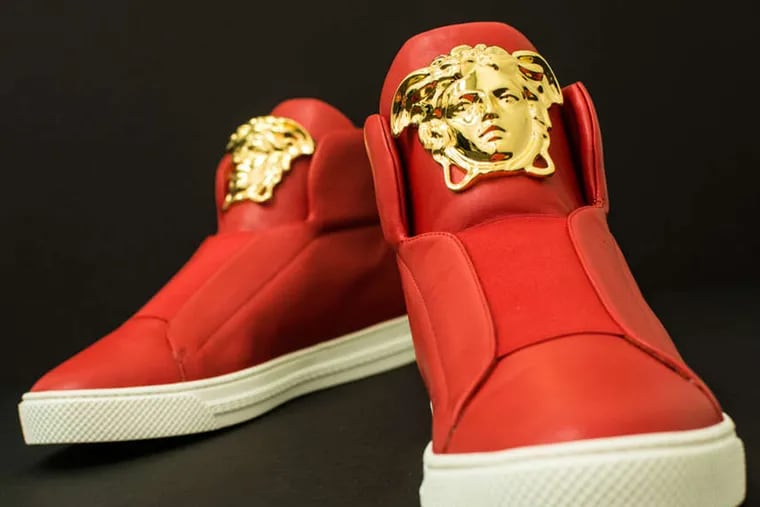 The new High-Top Medusa Head sneaker from Versace.