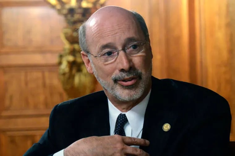 Under John Baer's plan, Gov. Wolf gets to keep his pledge to schools. (MARC LEVY/ASSOCIATED PRESS)