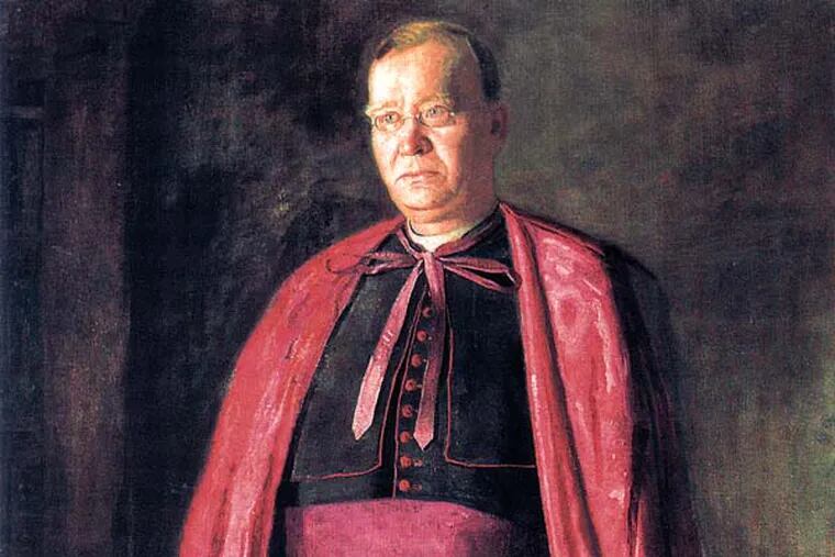 "The Right Reverend James F. Loughlin" (1902), by Thomas Eakins, to be sold by St. Charles Borromeo.