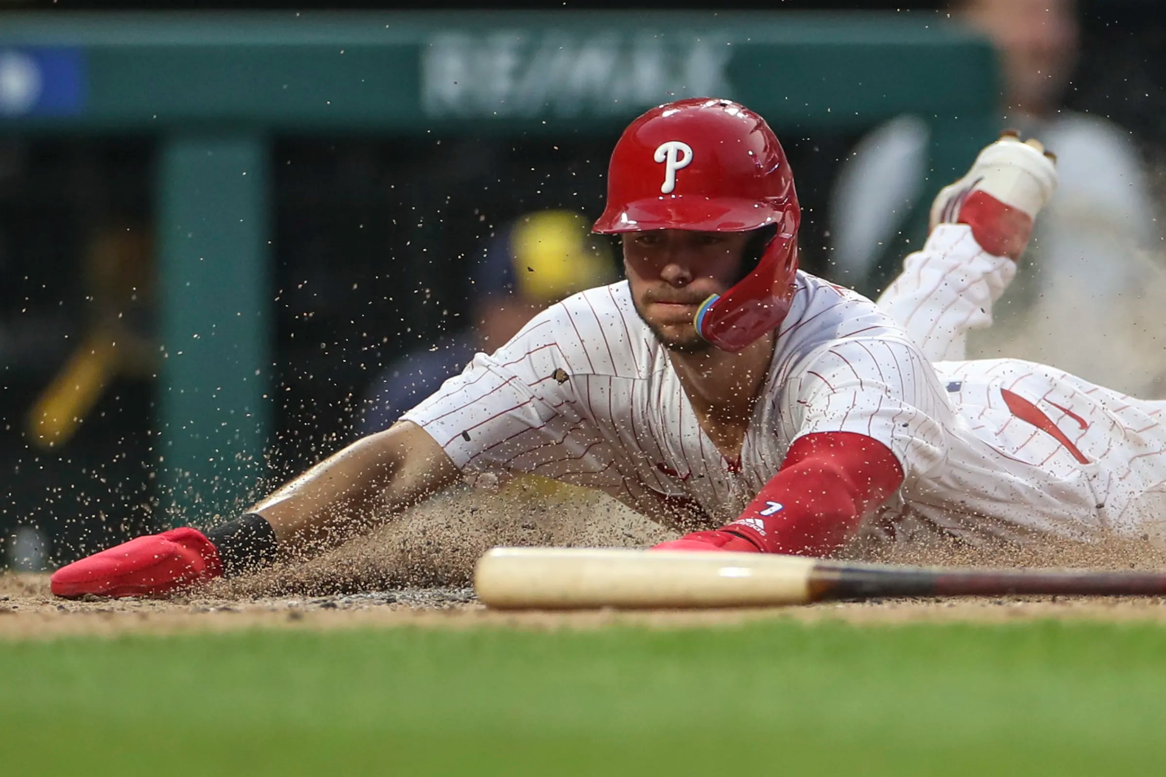 Nola, Schwarber help the Phillies beat the Brewers 4-3 for their