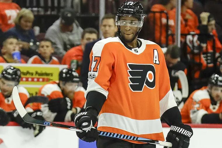 Flyers right wing Wayne Simmonds.