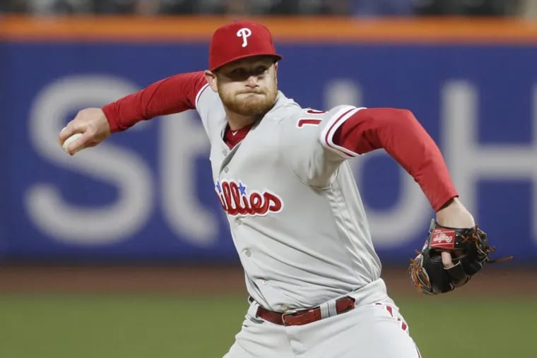 The Phillies' Ben Lively delivers a pitch during the first inning against the Mets on Tuesday.