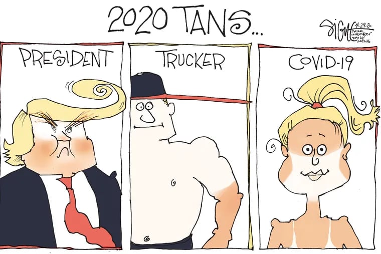 Political Cartoon: 2020 Coronavirus tans