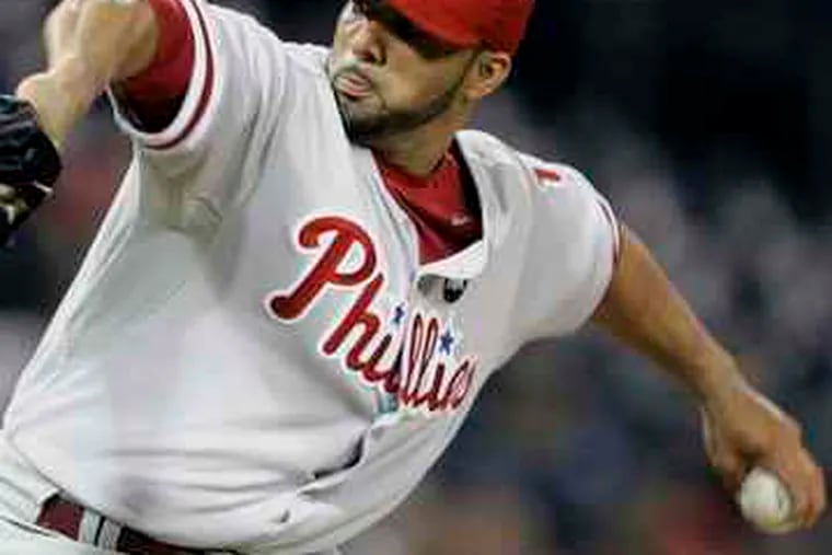 The Phillies' J.C. Romero , pitching against the Padres on Wednesday, has finished a 50-game suspension for violating Major League Baseball's drug policy. He allowed two hits and a walk.
