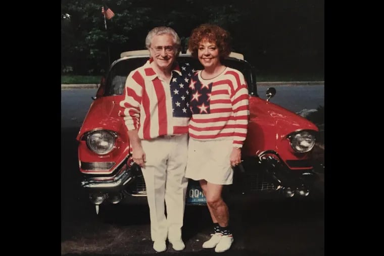 M. Allan Vogelson, a retired Camden County Superior Court Judge and antique car collector, and his wife, Sandra, in a family photograph from the 1990s.