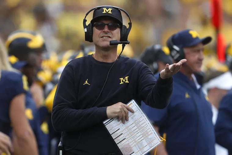Michigan head coach Jim Harbaugh said his team was going to "attack" this week in preparation of Saturday's Big Ten matchup against Penn State.