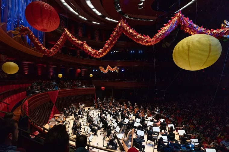 January's Chinese New Year celebration at the Kimmel Center, with members of the Philadelphia Orchestra and Shanghai Philharmonic Orchestra performing in a side-by-side concert, one of many cross-cultural exchanges in the orchestra's long history with China.