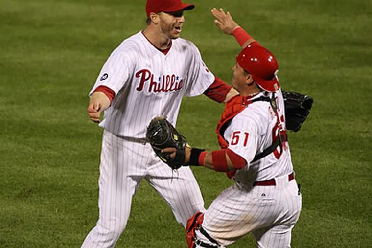 Roy Halladay's no-hitter was just the second ever pitched in the baseball postseason. (David M Warren/Staff Photographer)