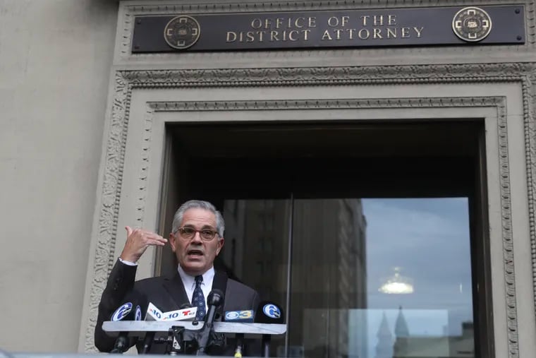 Philadelphia District Attorney Larry Krasner holds a press conference in Center City on the fatal October police shooting of Walter Wallace Jr,