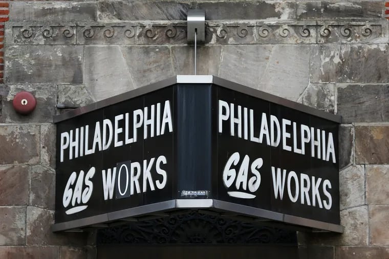 The Philadelphia Gas Works service center in the 5200 block of Chestnut Street, pictured in West Philadelphia on Nov. 20, 2019.