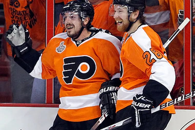 Danny Briere and the Flyers have defied probability with their playoff run. (Yong Kim/Staff Photographer)