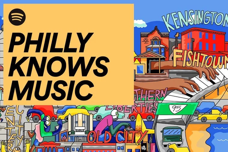 Spotify's new "Philly Knows Music" playlist features 54 classic and contemporary songs from Philadelphia artists.