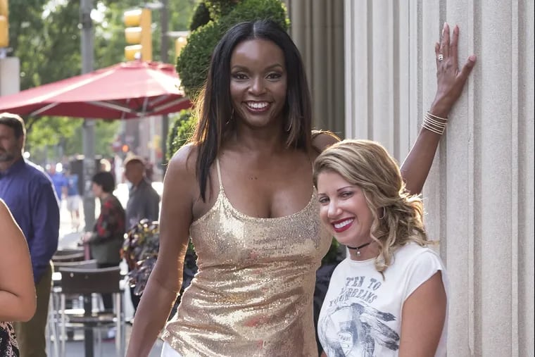 Wednesday August 10, 2016 Daily News Sexy Singles red carpet and party held at the Hotel Monaco on Independence Mall. Here Jenice Armstrong and publicist Mindy Barnett outside the Hotel Monaco.ED HILLE / Staff Photographer
