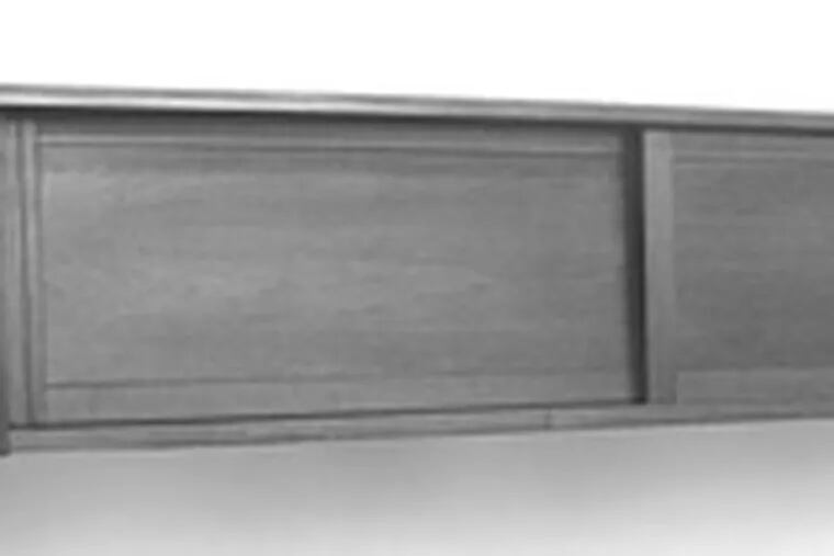 The sale of the estate of Louise Lux-Sions at Stephenson&#0039;s will feature this George Nakashima hanging sliding-door cabinet.