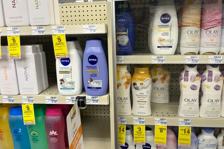 At CVS stores in the city, shoppers may be able to grab certain variations of a product, such as Nivea body wash, but others must be unlocked for them by an employee.