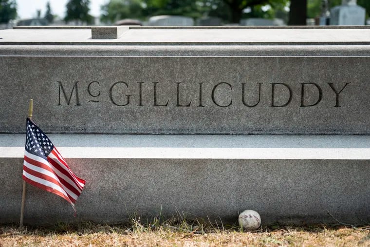 Cornelius McGillicuddy, also known as Connie Mack, is a Baseball Hall of Famer. Mack died in 1956 and his grave is located at the Holy Sepulchre Cemetery. A group of Phillies fans recently cleaned the grave.