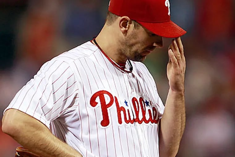 The Phillies entered Monday nine games back in the division, but just five back of the second wild-card spot. (Yong Kim/Staff file photo)