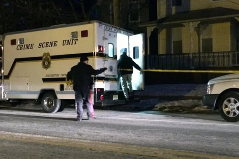 The Crime Scene Unit on Saturday, Jan. 31, after a man and a woman were found dead inside their Burlington County home Saturday morning.