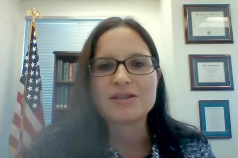 Judge Aileen Cannon, in a still image from her video interview with members of the Senate Judiciary Committee in July 2020.