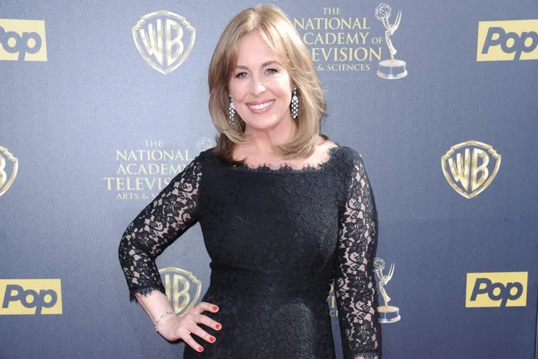 Genie Francis arrives at the 42nd annual Daytime Emmy Awards at Warner Bros. Studios on Sunday, April 26, 2015, in Burbank, Calif.