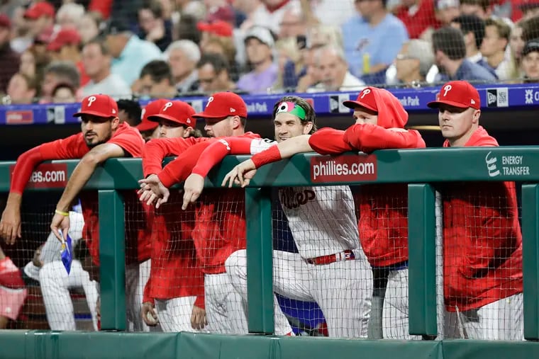It's unlikely we'll see the Phillies like this during the 2020 season, as players are expected to stay as far apart as possible.