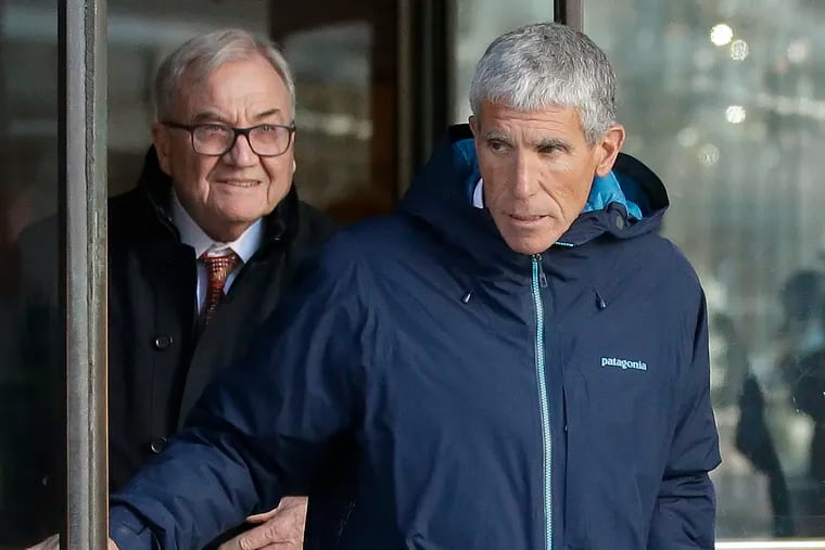 William "Rick" Singer, founder of the Edge College & Career Network, exits federal court in Boston on March 12, 2019, after he pleaded guilty to charges in a nationwide college admissions bribery scandal.