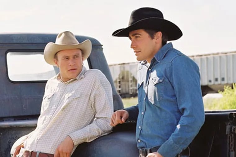 Heath Ledger (left) and Jake Gyllenhaal in the 2005 movie.
