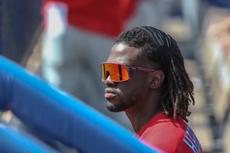 Odubel Herrera was the last player trimmed from the Phillies roster in spring training.