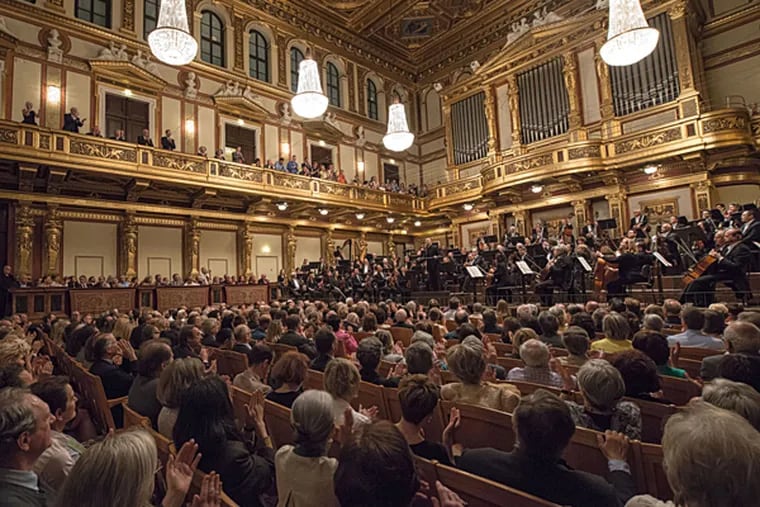 The Philadelphia Orchestra at the Musikverein in Vienna. (PHOTO: Jan Regan / The Philadelphia Orchestra)