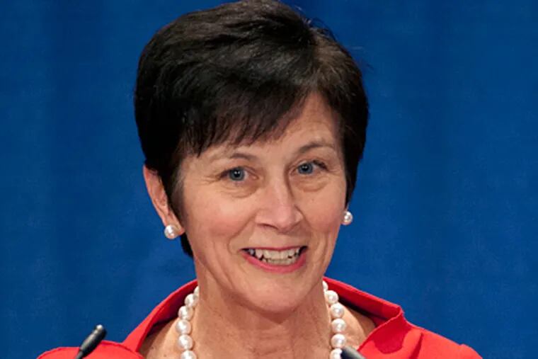 Karen Peetz is the new chair of the Penn State trustees.