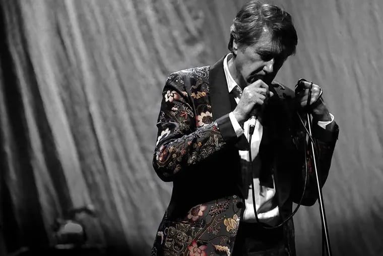 Bryan Ferry played to a packed theater on Friday, performing Roxy Music and solo hits with a young ensemble whose members matched his magic. ISAAC FERRY