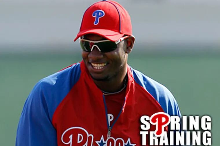 Domonic Brown hopes to win a spot on the Phillies' opening day roster. (Yong Kim/Staff Photographer)