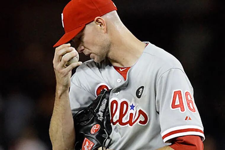 The Phillies blew two saves in three games in Washington over the weekend. (Jacquelyn Martin/AP)