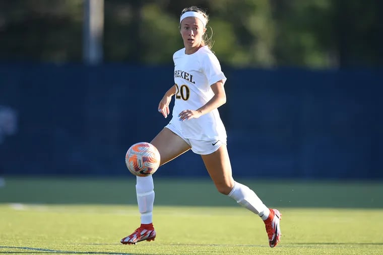 Drexel's Caroline Thompson suffered an ACL tear that kept her out for much of  the season. It didn't stop her leadership and dedication to the program.