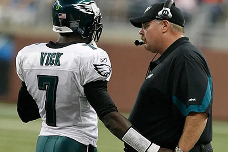 "This is what I think is right," Andy Reid said of naming Michael Vick as his starting quarterback. (Ron Cortes/Staff file photo)