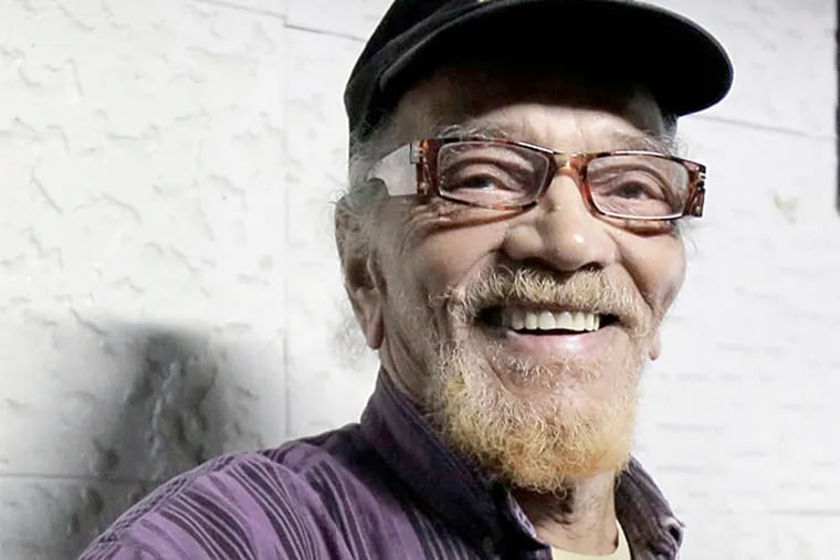 Marshall Allen, the 90 year old saxophone playing leader of Philadelphia's avant-garde free jazz ensemble at Sun Ra Arkestra. Allen has been the custodian of Sun Ra's legacy sin his death in 1992 and has put together a CD compilations of the music. He was photographed on Oct. 30, 2014.  (Elizabeth Robertson/Staff Photographer)