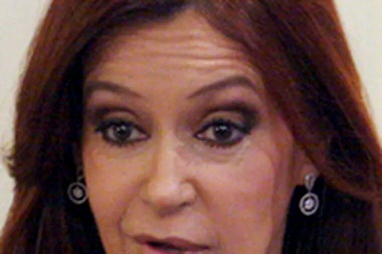 Cristina Fernandez called the allegations &quot;garbage.&quot;