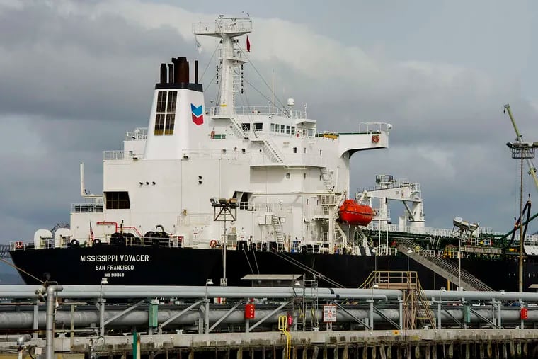 An oil tanker for Chevron, whose shares boast better-than- bond yields with a history of dividend growth.